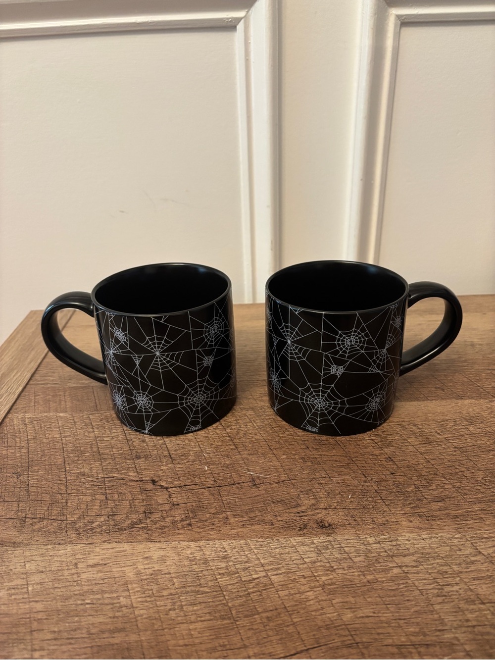 New Target Hyde & Eek! Black Spiderweb Ceramic Coffee Mug - Set of 2